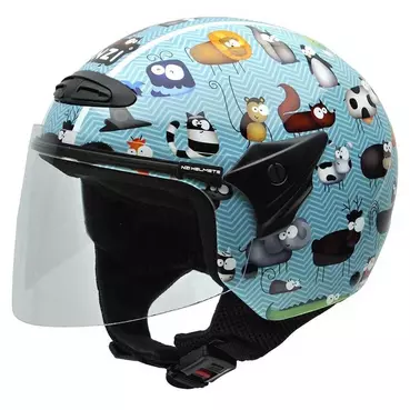 NZI Helix II Junior Open Face Helmet Glossy Animals