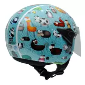 NZI Helix II Junior Open Face Helmet Glossy Animals