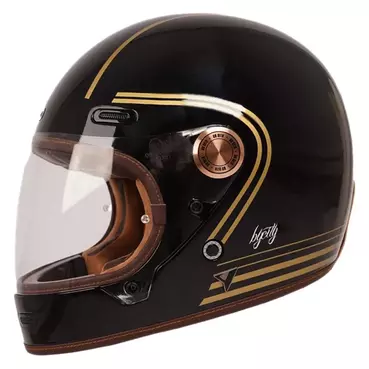 BY CITY Roadster III full face helmet Gold Black