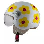 NZI Pasarela Margaritas open face helmet orange / pink