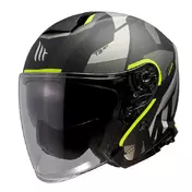 MT Helmets Thunder 3 SV Jet Cooper open face helmet Matt Fluo Yellow