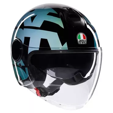 AGV Eteres Lido 46 E2206 open face helmet Сине-черный