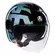 AGV Eteres Lido 46 E2206 open face helmet Сине-черный