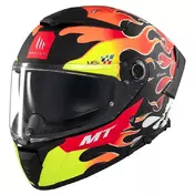 MT Helmets Thunder 4 SV Yamanaka 2024 full face helmet Matt Yellow Fluor