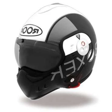 Roof Boxer V8 Graphic Pearl бел/черный мотошлем