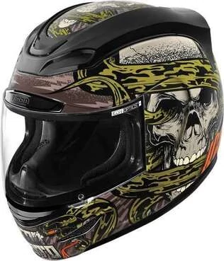 Icon Airmada Vitriol черный мотошлем