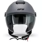 Ufo NIXIE Jet Motorcycle Мотошлем Grey