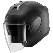 SHARK Skwal i3 Jet Blank open face helmet Черный
