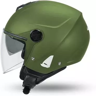 Ufo NIXIE Green Jet Motorcycle Мотошлем