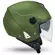 Ufo NIXIE Green Jet Motorcycle Мотошлем
