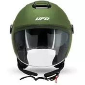 Ufo NIXIE Green Jet Motorcycle Мотошлем