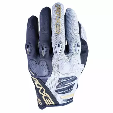 FIVE GLOVES Enduro 2 off-road gloves Black / Grey / Gold