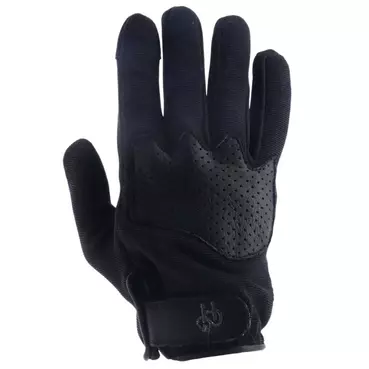 HELSTONS Dune perforated leather gloves Черный