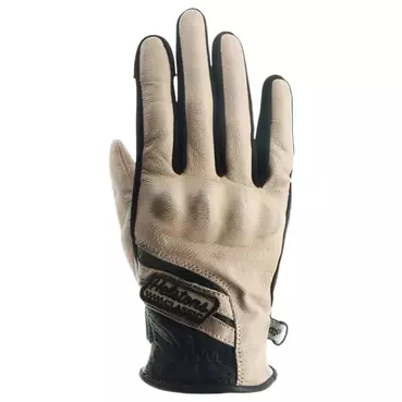 HELSTONS DS Air woman perforated leather gloves Черно-бежевый