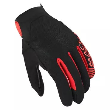 MACNA Obtain perforated leather gloves Красно-черный