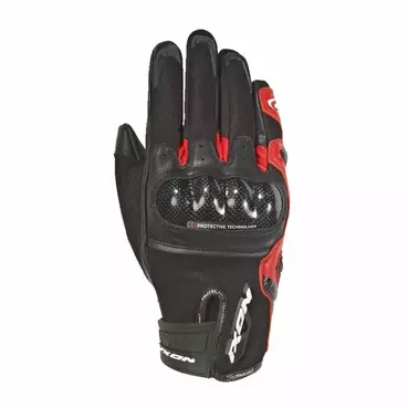 IXON RS Rise Air leather gloves noir / rouge