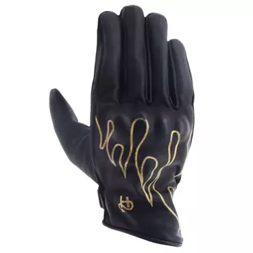 HELSTONS Rod Air perforated leather gloves Черно-бежевый