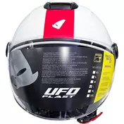 Ufo NIXIE Jet Motorcycle Мотошлем White Red