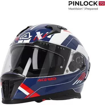 ACERBIS X-WAY GRAPHIC Full Face Motorcycle Мотошлем White Blue Red