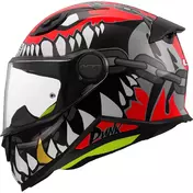 LS2 FF812 KID PUNK Kids Full Face Motorcycle Мотошлем Grey Red