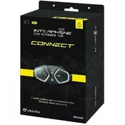CellularLine CONNECT HD Bluetooth Motorcycle Intercom (Motorcycle/Motorcycle) Single