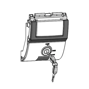 SHAD SH48 Premium top case closure Серый