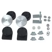 TOURATECH Side Suitcase Rings Kit fitting Kit 18 mm Черный