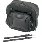 SADDLEMEN FTB2500 Sport Sissy Bar And Combo backrest Bag Черный