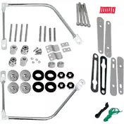 SADDLEMEN Harley Davidson Softail S4 Complete Quick Disconnect Kit screw kit Серебристый