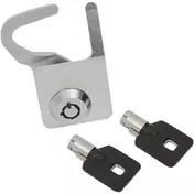 DRAG SPECIALTIES Tour-Pak® top case Closure Серебристый
