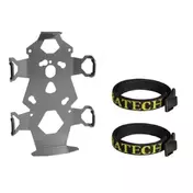 TOURATECH ZEGA Pro/Mundo Adapter Plate Straps Canister Bottle Harness 2L Серебристый