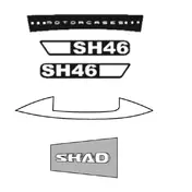 SHAD SH46 case tag Черный