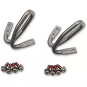 DRAG SPECIALTIES S77-0150-AC Side Suitcase Rings Kit top case hardware Серебристый