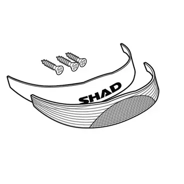 SHAD SH29 White 2011 top case reflector Черный