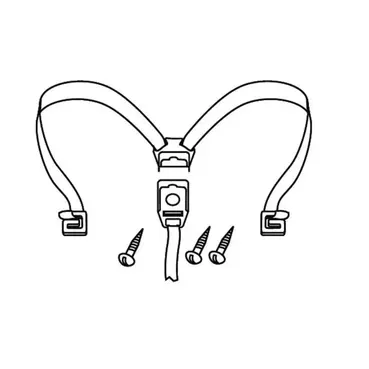 SHAD SH 48 Flexible strap Серый