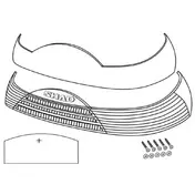 SHAD SH46 top case reflector Красно-черный
