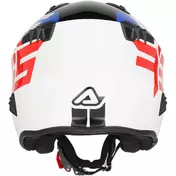 Acerbis Aria 2206 Graphic Jet Motorcycle Мотошлем White Blue Red