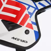 Acerbis Aria 2206 Graphic Jet Motorcycle Мотошлем White Blue Red