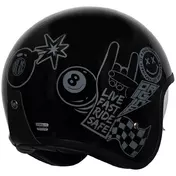 ORIGINE SPIRIT STICKY Jet Motorcycle Мотошлем Gloss Black 22.06