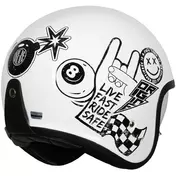 ORIGINE SPIRIT STICKY Jet Motorcycle Мотошлем Glossy White 22.06