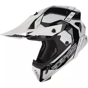 Acerbis X-TRACK 2206 Black White Cross Motorcycle Мотошлем