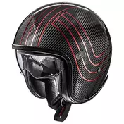 PREMIER HELMETS 23 VintagePlatin Ed. Car.Ex 22.06 Open Face Helmet Красно-черный