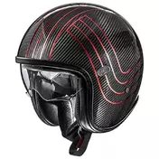 PREMIER HELMETS 23 VintagePlatin Ed. Car.Ex 22.06 Open Face Helmet Красно-черный
