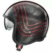 PREMIER HELMETS 23 VintagePlatin Ed. Car.Ex 22.06 Open Face Helmet Красно-черный