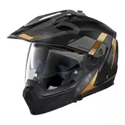 NOLAN N70-2 X 06 Skyfall N-COM Convertible Helmet Flat Lava Grey / Gold / Black