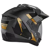 NOLAN N70-2 X 06 Skyfall N-COM Convertible Helmet Flat Lava Grey / Gold / Black