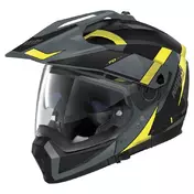 NOLAN N70-2 X 06 Skyfall N-COM Convertible Helmet Slate Grey / Yellow / Black
