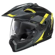 NOLAN N70-2 X 06 Skyfall N-COM Convertible Helmet Slate Grey / Yellow / Black