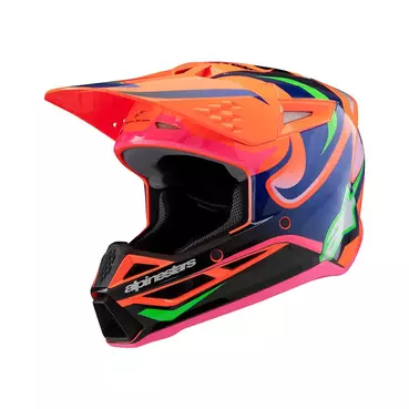 Alpinestars S-m3 Youth Deegan Мотошлем Orange Pink Розовый
