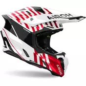 Airoh TWIST 3 THUNDER Glossy Red Cross Enduro Motorcycle Мотошлем